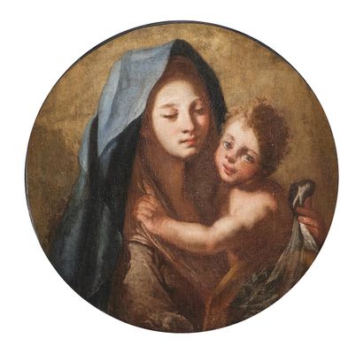 SEGUIDOR DE GIAMBATTISTA TIEPOLO (Venecia, 1696 - Madrid, 1770) Madone et enfant
Huile... Gazette Drouot