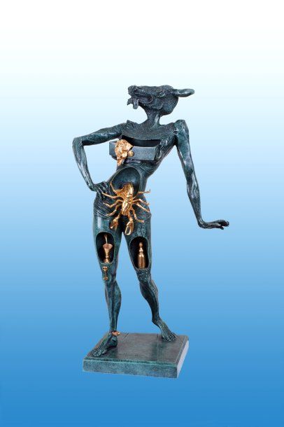 DALI Salvador Le minautore Sculpture bronze H: 45 cm Tirage 63/99