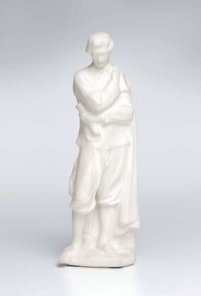Minne George 1866 - 1941, Belgique Étude pour la sculpture de Jacques Franquart (vers... Gazette Drouot