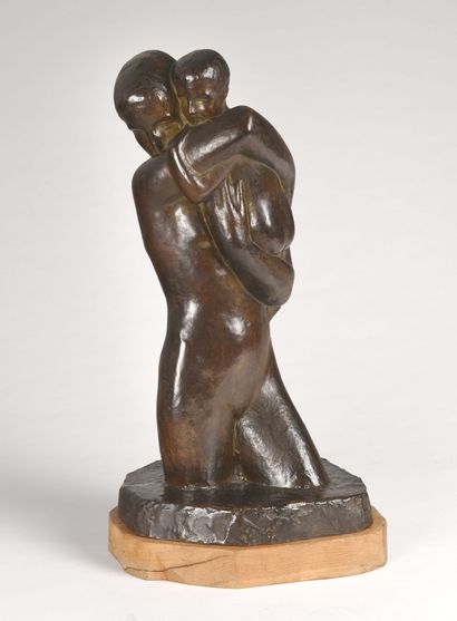 Minne George 1866 - 1941, Belgique Maternité
Sculpture
Bronze
Patine brune
Sig.
63,5... Gazette Drouot