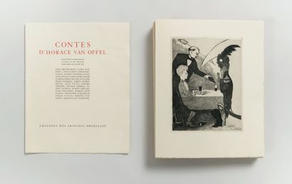 Album Contes d'Horace Van Offel (1935)
Album contient 22 eaux-fortes
Ex. no. 84/386
Éd.... Gazette Drouot