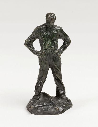 Dalou Jules Aimé 1838 - 1902, France Paveur, un outil à ses pieds (1889-1898)
Sculpture
Bronze
Patine... Gazette Drouot
