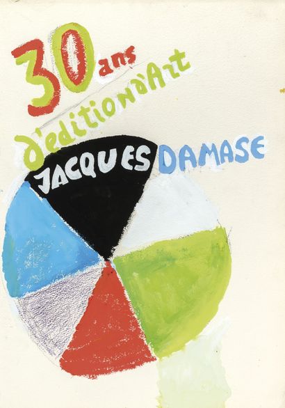 Delaunay Sonia 1885 - 1979, France Projet d'affiche (1979)
Gouache, craie grasse... Gazette Drouot