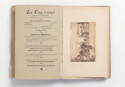 Ensor James 1860 - 1949, Belgique Le coq rouge (1895-1896)
Revue littéraire contient... Gazette Drouot
