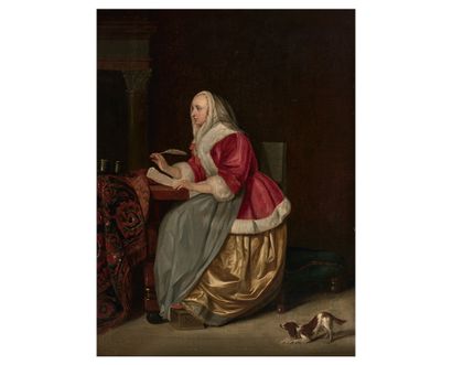 Ecole hollandaise vers 1800, d'après Gabriel METSU Young woman writing a letter
Walnut... Gazette Drouot