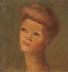 Léonor FINI (1908-1996) Portrait de Mme Albouny Huile sur toile, signée en bas à...