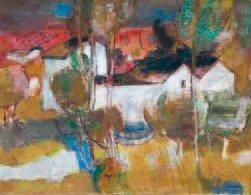 Paul GUIRAMAND (né en 1926) Paysage Huile sur toile, Signée en bas à droite 65x7...