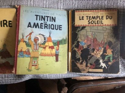 null Nombreuses manettes de Bandes dessinées anciennes : Album de Spirou, Tintin...