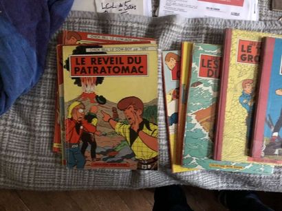 null Nombreuses manettes de Bandes dessinées anciennes : Album de Spirou, Tintin...