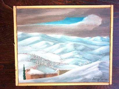 null Serge FIORIO (1911-2011)

"Paysage de neige"

Huile sur toile, signée en bas...