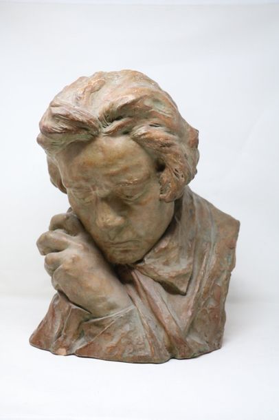 null Pierre Felix FIX MASSEAU (1869-1937)

"Buste de Beethoven" 1902

Terre cuite,...
