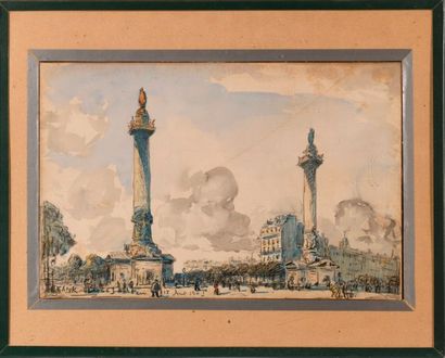 null FRANK BOGGS (1855-1926)

"Paris - place de la Nation"

Aquarelle, signée, située...