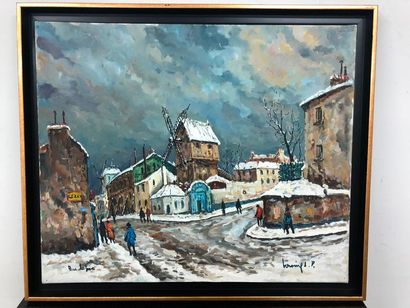 null Robert L.P LAVOINE (1916-1999)

Montmartre, Le moulin de la Galette, Rue Lepic

Huile...