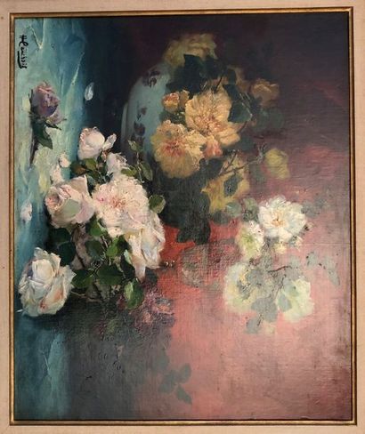 null 
Eugène Henri CAUCHOIS (1850-1911)

Nature morte aux bouquets de fleurs

Huile...