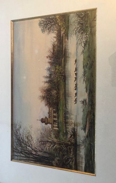 null 
Emile HENRY (1842-1920)

L’étang

Dessin a l’aquarelle sur papier
