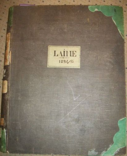 null Album d’échantillons, LAINE, 1894/95, impression sur laine pour la robe ou la...