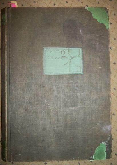 null Album de gouaches et échantillons, Dessins achetés, 1888, fleurs, cachemire,...