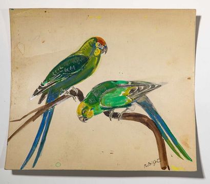 null RAYMOND BIGOT (1872-1953)

Deux perroquets

gouache et aquarelle graphite sur...