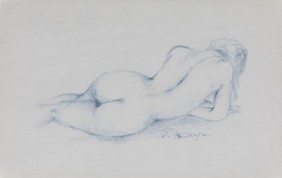 null Ecole française du XXème siècle

Modèles nues

4 dessins au crayon bleu