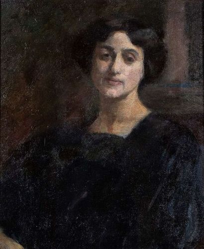 null ÉCOLE FRANÇAISE VERS 1900

Portrait de femme en buste

huile sur toile 61 x...