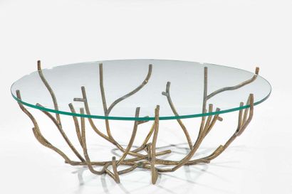 null *Travail moderne

Table basse " branche de corail " en bronze martelé

Plateau...