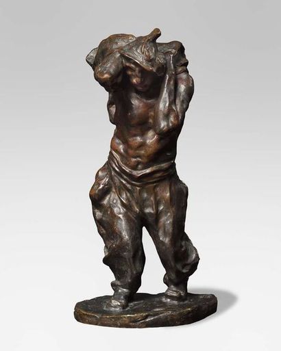 null Bernhard HOETGER(Hörde, 1874 - Interlaken, 1949)
Le charbonnier, 1902
Bronze,...