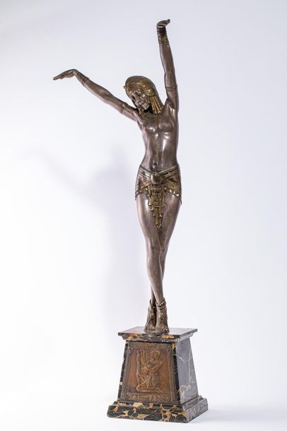 CHIPARUS Demeter (1886-1947) (d’après) 
« Danseuse Égyptienne ». Epreuve en bronze...