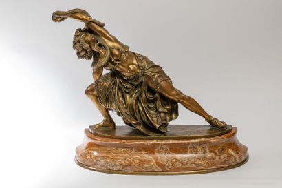 COLINET Claire-Jeanne-Roberte (1910-1940) 
« La danse de Carthage ». Epreuve en bronze...