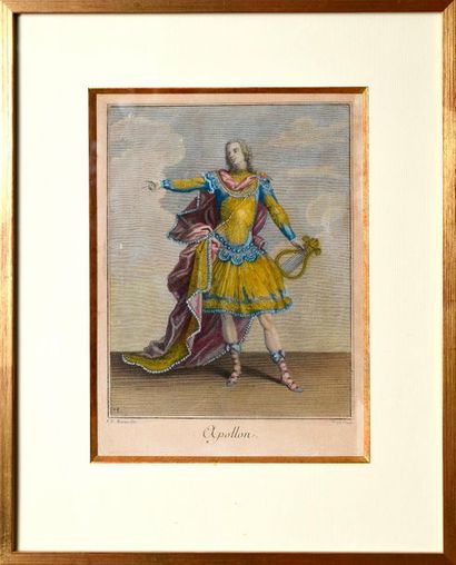 null After J.B. Martin (17th/18th century)

"Apollo"

Print with watercolour, 19th...