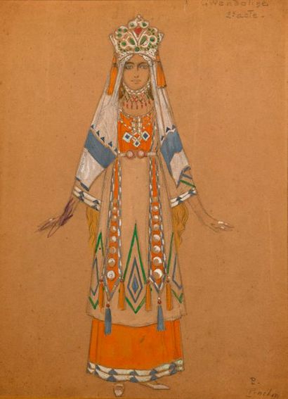 null Joseph PINCHON (active 1908-1914)

"Gwendoline"

Gouache and pencil, signed...