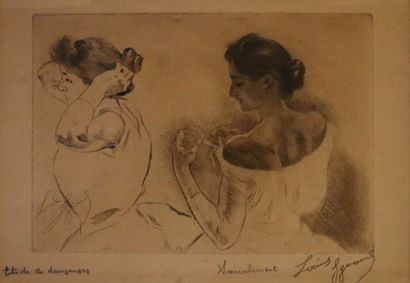 null Louis LEGRAND (1863-1951)

"Etude de danseuses"

Lithographie, signée dans la...