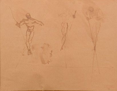 null Christian BENARD (20th century) 

"Sketch for Les Forains - Ballet by Roland...