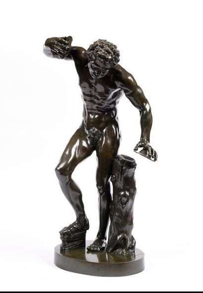 null After the antique

"Cymbal player"

Bronze, brown patina, replica from the Louvre

H.:...