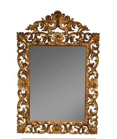 null Mirror, in golden wood frame, carved and moulded

Italia, middle of the 19th...
