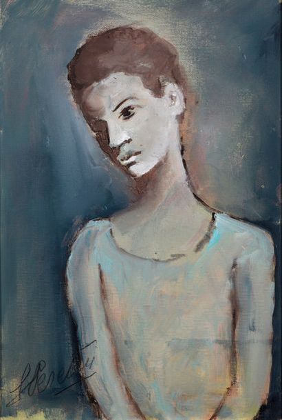 null Serge PERETTI (1905-1997)

"Portrait of a young man"

Oil on canvas, signed...