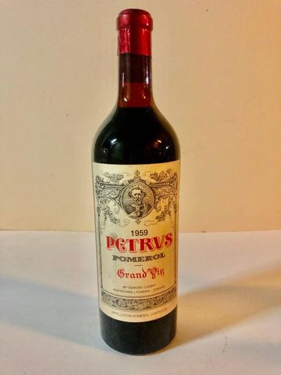 null 1 Blle Château PETRUS (Pomerol) 1959 - Belle / mise négoce / bouchon étampé...