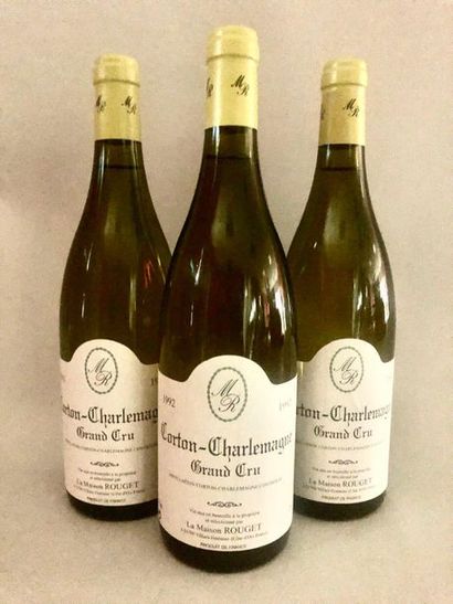 3 Blle CORTON CHARLEMAGNE (Maison Rouget)...
