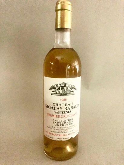 null 3 Blle Château SIGALAS RABAUD (Sauternes) 1988 - 3 TLB