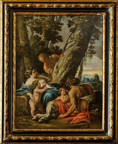 null ¤ Nicolas CHAPERON (1612-1654/55)

« Le faune et sa faunesse »

Huile sur toile

59...