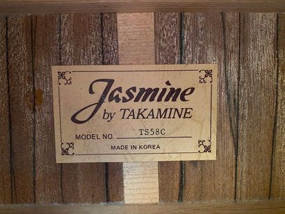 null Jasmine by Takamine jumbo electro acoustic pan coupe folk guitar model TS58C

Serial...