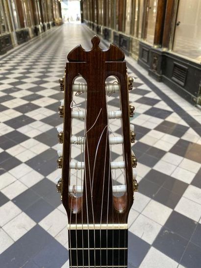 null Classical guitar decacorded by the luthier Bastiste Bofi in Valencia to the...