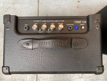 null LOT OF 3 amps including a Roland Cube 20X, Kustom Tube 12A, Stagg
