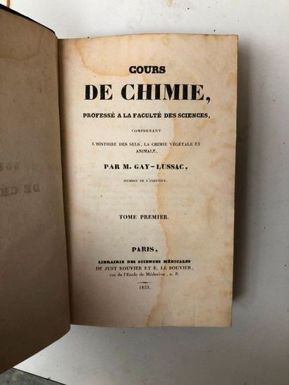 null Ensemble de 9 volumes du XIXème siècle sur les sciences dont

Gay Lmussac, Chimie

Hstoire...