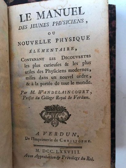 null Lot de 20 ouvrages XVIIIème, XIXème et Xxème siècles sur le thème des sciences...