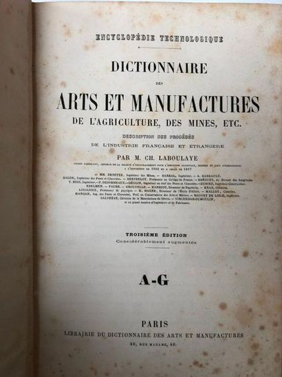 null CH. LABOULAYE, Dictionnaire des Arts et Manufactures et de l'Agriculture, 4th...