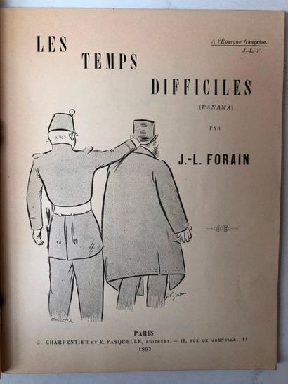 null Around FORAIN, 4 volumes including

J-L FORAIN, Les temps difficiles, Paris...