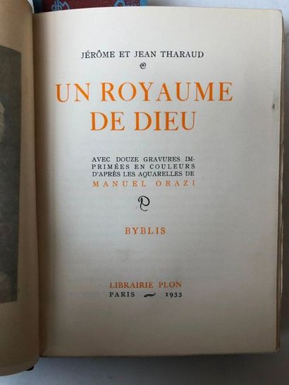 null Jérôme et Jean Tharaud 4volumes en belles reliures. Edition Plon 1934

Un royaume...