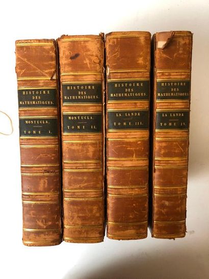 null Histoire des Mathématiques, 4 volumes, Paris Chez Henri AGASSE, AN VII 