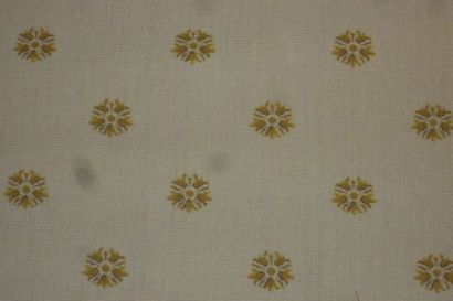 Maison Hamot Shaped pinned Augereau Hamot wool blend, cream background, decorated...