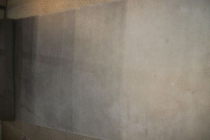 null Tapis galerie en laine, fond dégradé de beige au gris.

	6, 00 x 1, 50 m